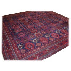 Antique ‘Jail’ Agra Carpet in a Timuri Baluch Design