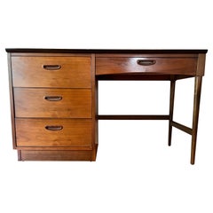 Lane Retro Mid-Century Modern Walnut Desk