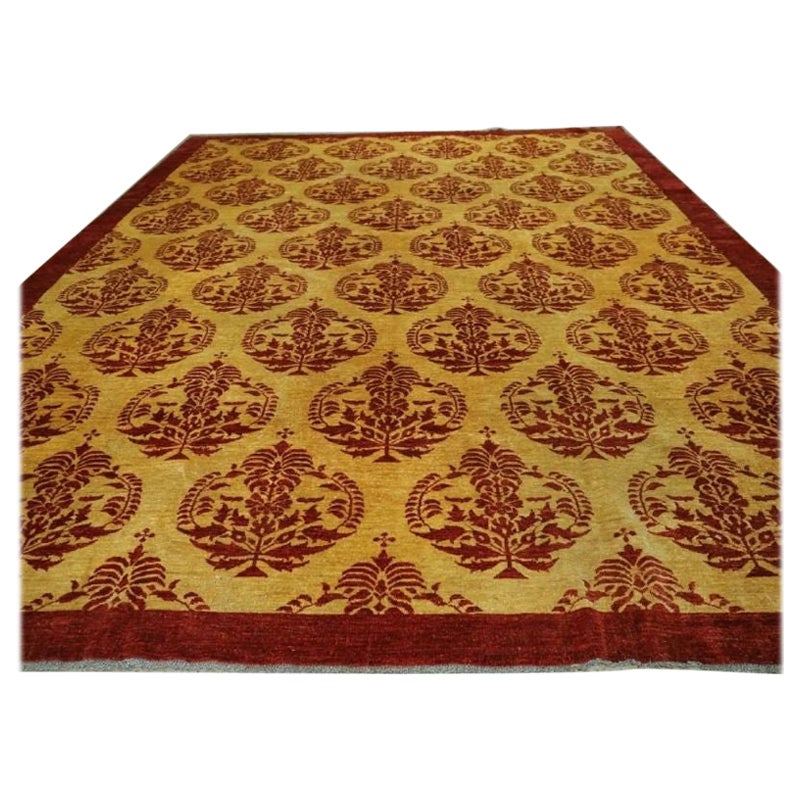 Afghan 'Ziegler' Design Carpet of Large Room Size, About 10 Years Old For Sale