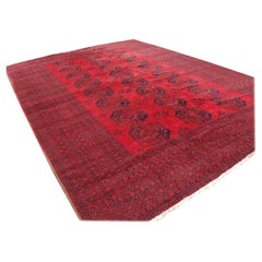 Old Afghan Village Carpet of Exceptional Large Size
