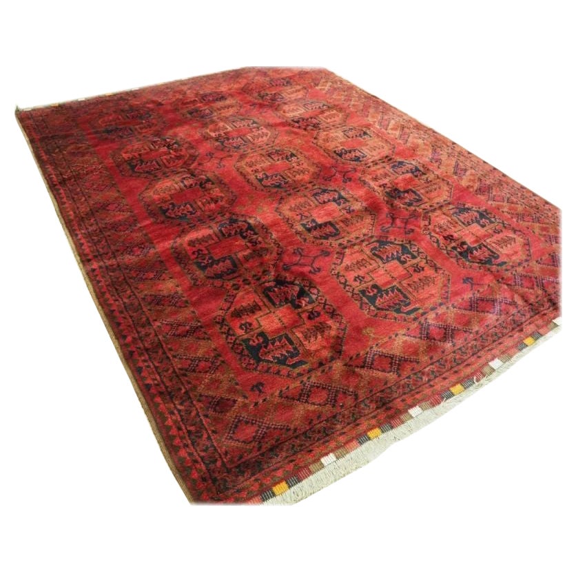 Antique Afghan Ersari Village Carpet, circa 1900 For Sale