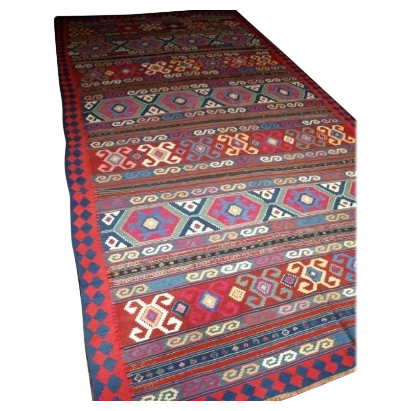 Antique Caucasian Kuba Region Kilim, circa 1900/20