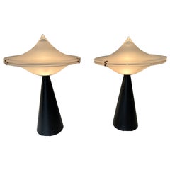 Pair of Alien Lamps by Cesare Luciano for Tre Ci Luce, Italy, 1970s