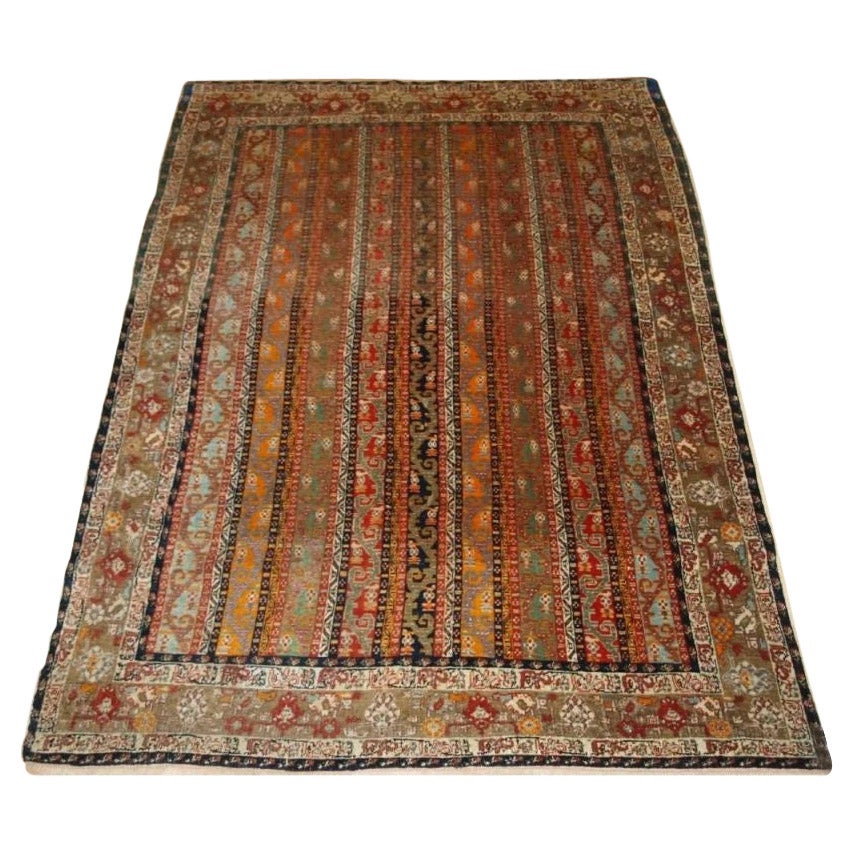 Ancien tapis turc d'atelier Sivas à motif de châle, vers 1880 en vente