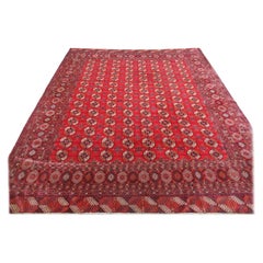 Vintage Old Turkmen Carpet Of Traditional Tekke Design R-2252