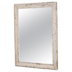 Vintage French Patinated Wall Mirror