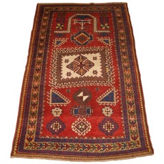 Antique Caucasian Fachralo Kazak Prayer Rug, circa 1880