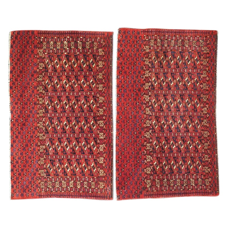 Antique Tekke Turkmen Chuval with 'Aina' Guls For Sale