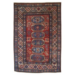 Antique Caucasian Moghan Kazak Rug with Octagon Design
