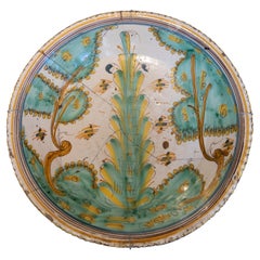 18th Century Spanish "Puente del Arzobispo" Madrid Hand Painted Earthenware Dish