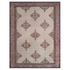 Handwoven Antique Circa 1890 Persian Serab Rug