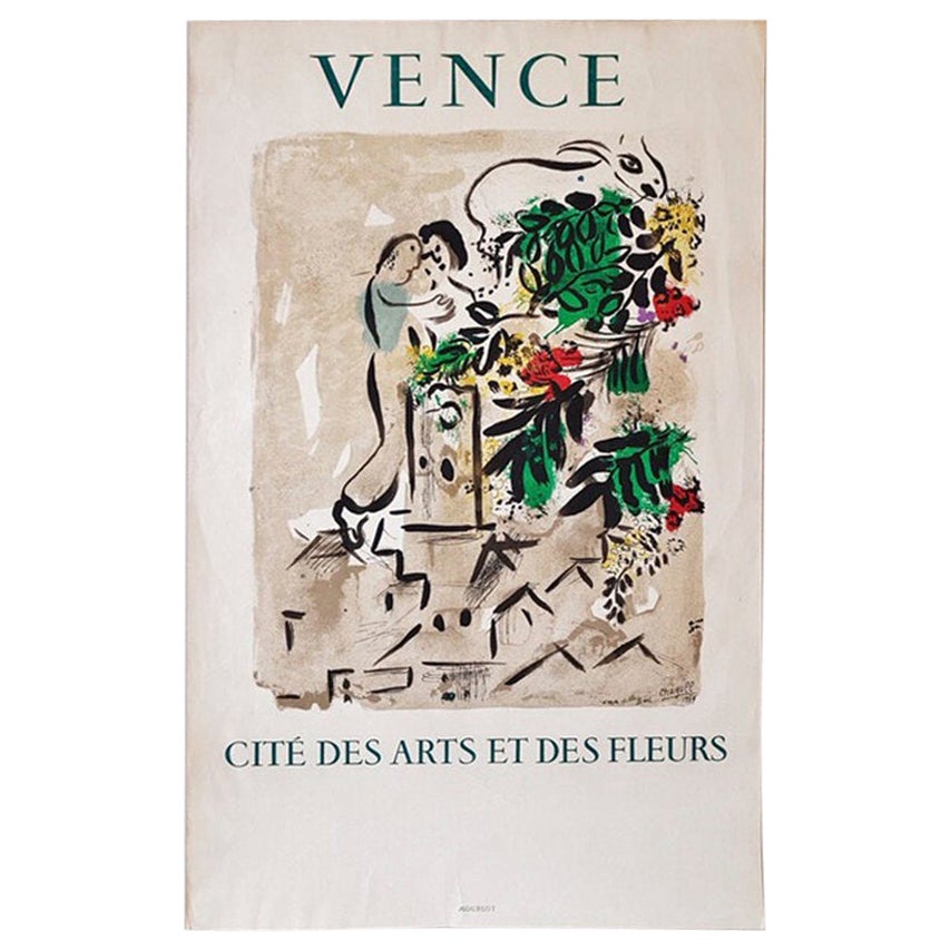 After Marc Chagall, Vence Cite des Arts et des Fleurs, 1954 For Sale