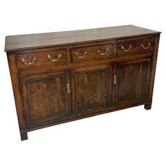 Superb Antique 18th Century Oak Dresser Base