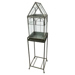 Terrarium Greenhouse on Stand with Open Pedestal