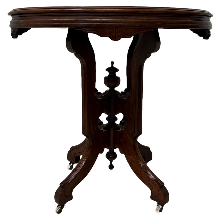 Vintage Table Stand on Casters For Sale at 1stDibs