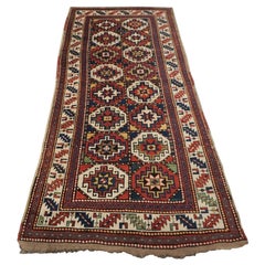 Antique South Caucasian Moghan Kazak Long Rug