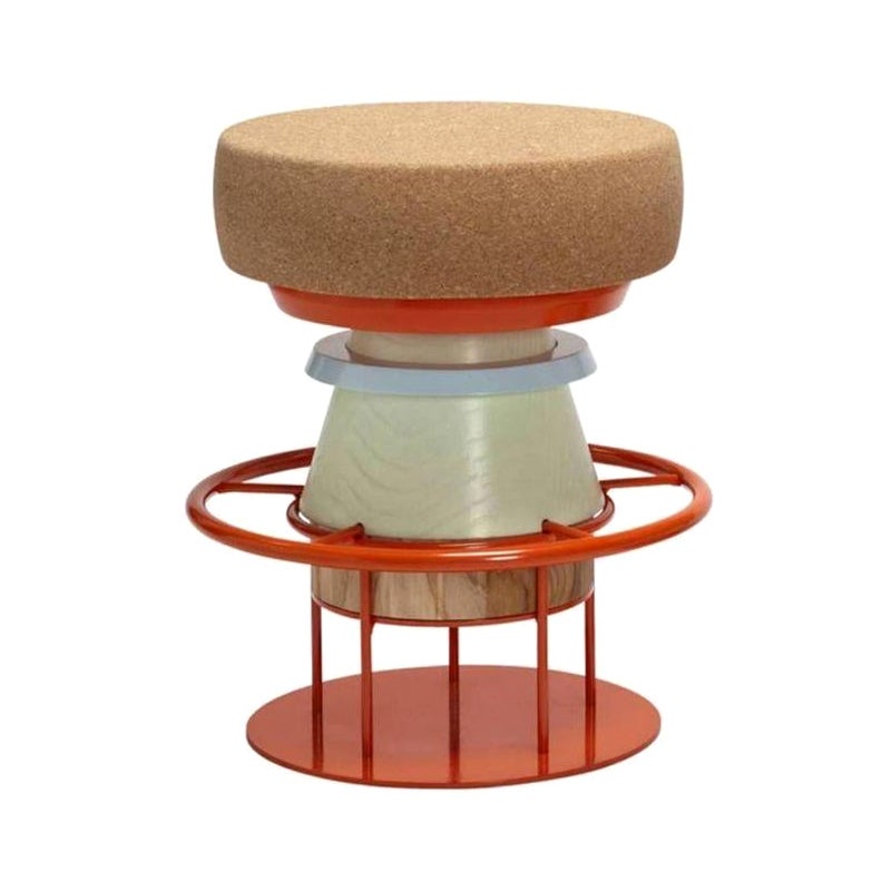 Tembo Stool 48hcm Colour Body by La Chance For Sale