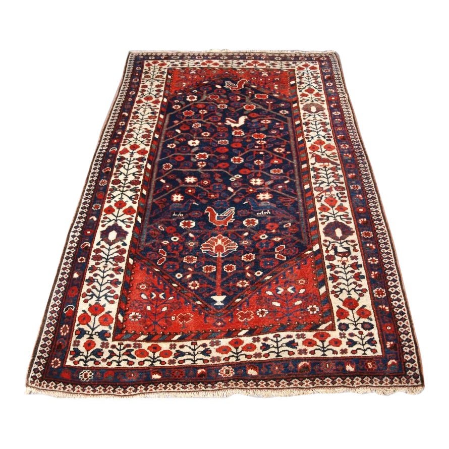Antique Rug by the Luri Tribe For Sale