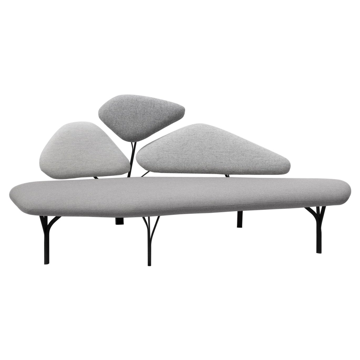 Borghese Grey Sofa Black Textured Structure By La Chance
