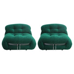 Vintage Pair of "Soriana" Armchairs Designed by Tobia Scarpa Edited by Cassina, 1960s