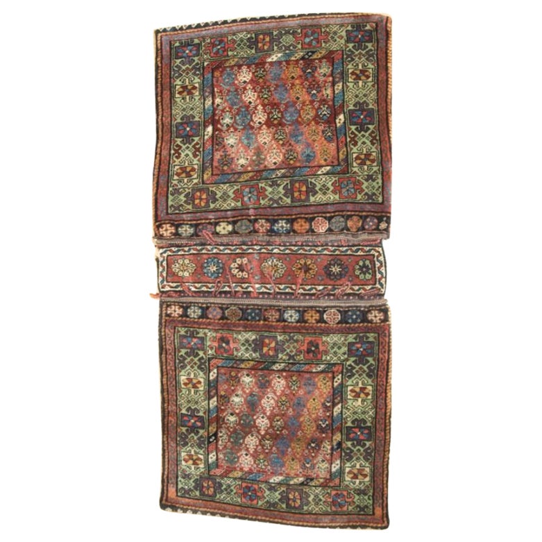 Antique Kurdish Varamin Region Khorjin For Sale