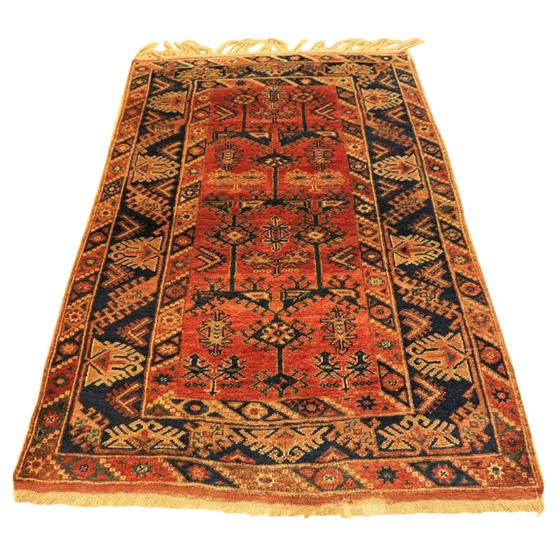 Antiker türkischer Dosemalti-Teppich, weiche Farben, antik