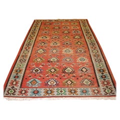 Vintage Old Sharkoy Kilim, Western Turkey or The Balkans