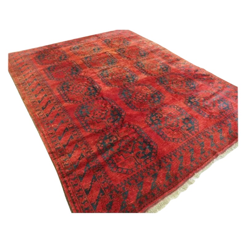 Antique Afghan Ersari Turkmen Carpet, circa 1900 For Sale
