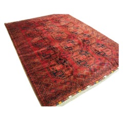 Antique Afghan Ersari Village Carpet, circa 1900