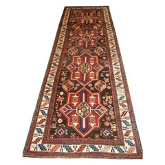 Antique Caucasian Kazak Runner