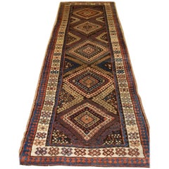 Antique South Caucasian Kurdish Runner R-1578