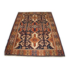 Shirvan Rug, with a Design Inspired by Kilims from the Kuba Region