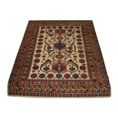 Retro South Caucasian Shirvan Rug, with a Design Inspired by 19Th Century Rugs