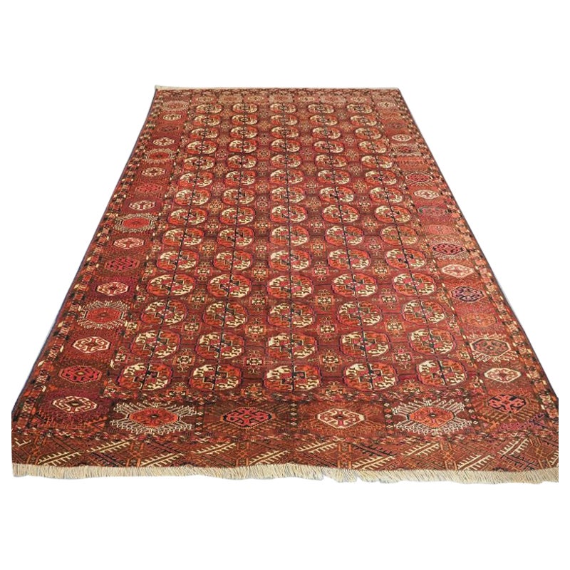 Antique Tekke Turkmen Main Carpet R-61 For Sale