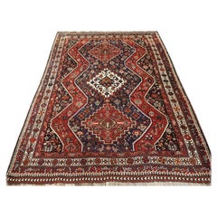 Vintage Rug With Tribal Design from The Shiraz Region