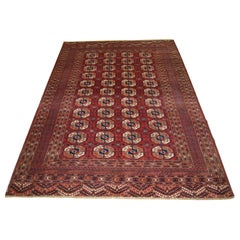 Antiker türkischer Tekke-Teppich in traditionellem Design und ausgezeichneter Farbe