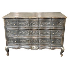 Used 19th Century French Carved and Painted Bedside Chest