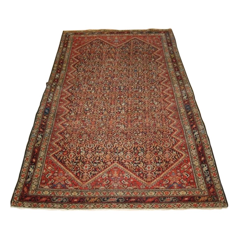 Antique Rug from The Town Of Malayer For Sale