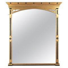 Antique Large 19th Century Gilt Overmantle Mirror