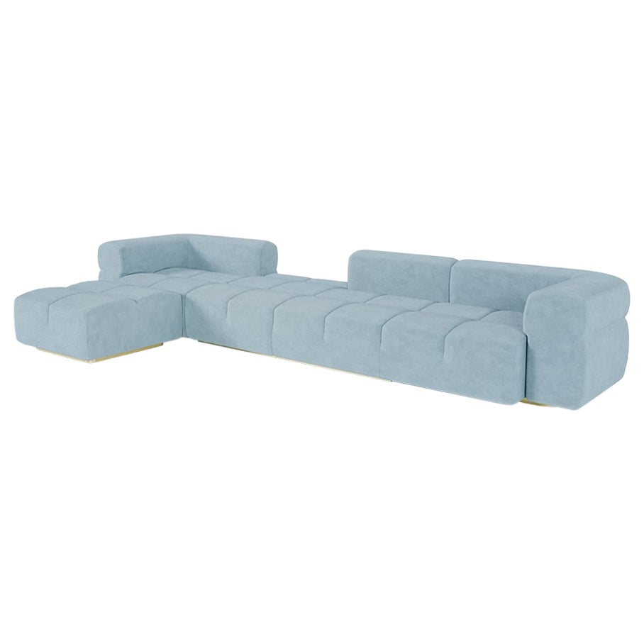 Post-Modern Soft Upholstered Qube Modular Sofa by Draga & Aurel For Sale