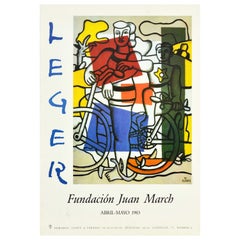 Original Vintage Exhibition Poster Fernand Leger Fundacion Juan March Cycling