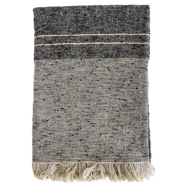 Bloom Home Inc Belgian Linen and Wool Throw For Sale at 1stDibs