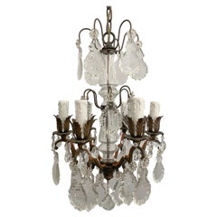 French Petite Crystal Chandelier