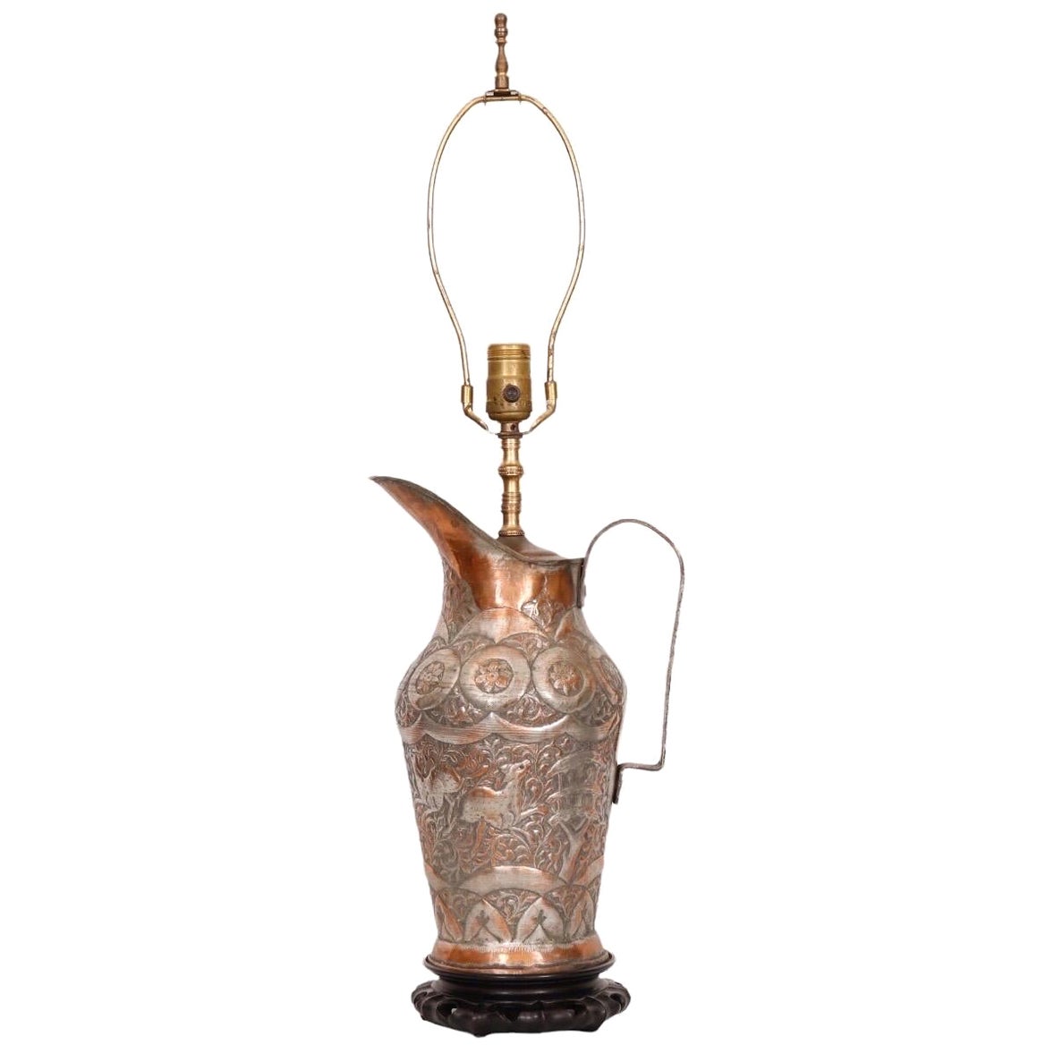 Middle Eastern Water Pitcher Table Lamp For Sale