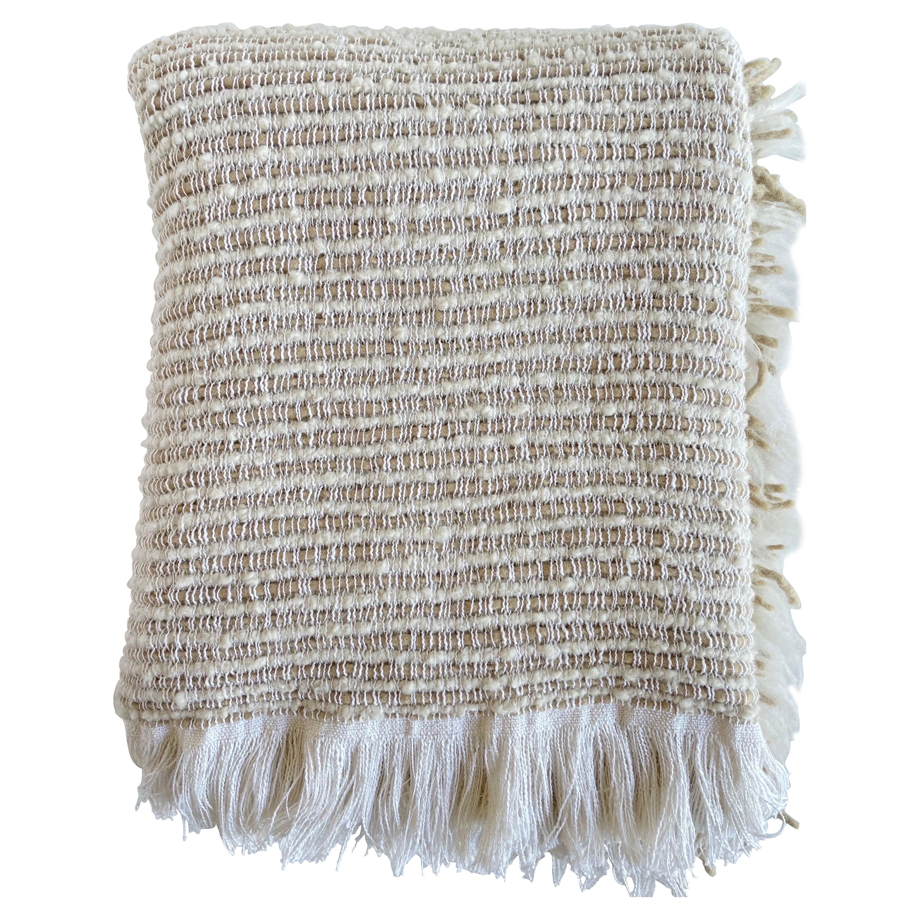 Bloom Home Inc Belgian Linen and Wool Throw