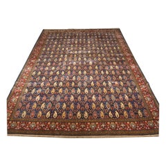 Vintage Old Turkish Hereke Carpet, Wool Pile on a Wool Foundation