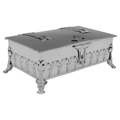 Kate Harris for William Hutton & Sons, Sterling Silver Casket, London, 1901