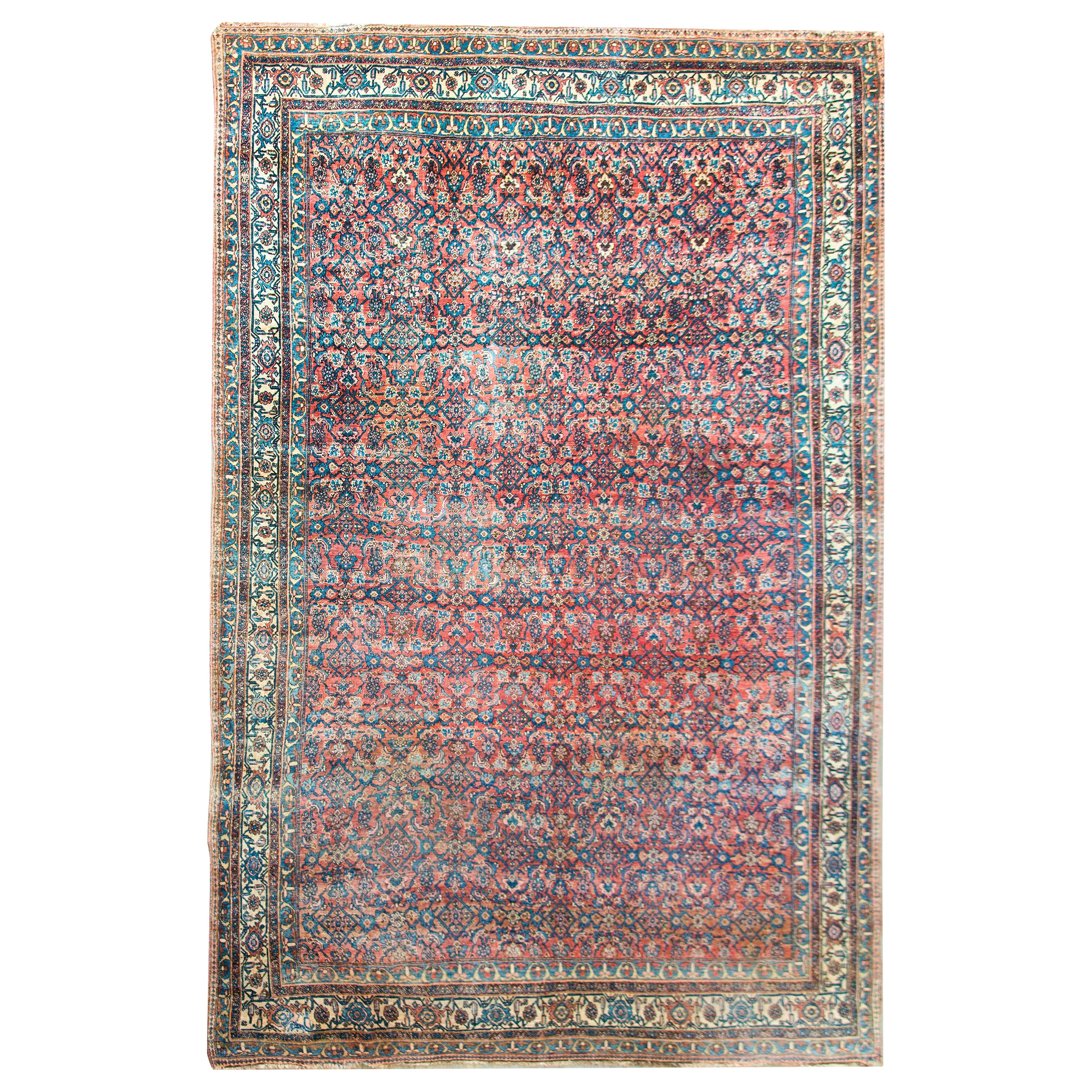 Persischer Bidjar-Teppich aus dem späten 19. Jahrhundert im Angebot