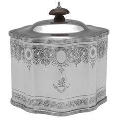 Silver Tea Caddy. The collection of U.S. President Cleveland and his descendants