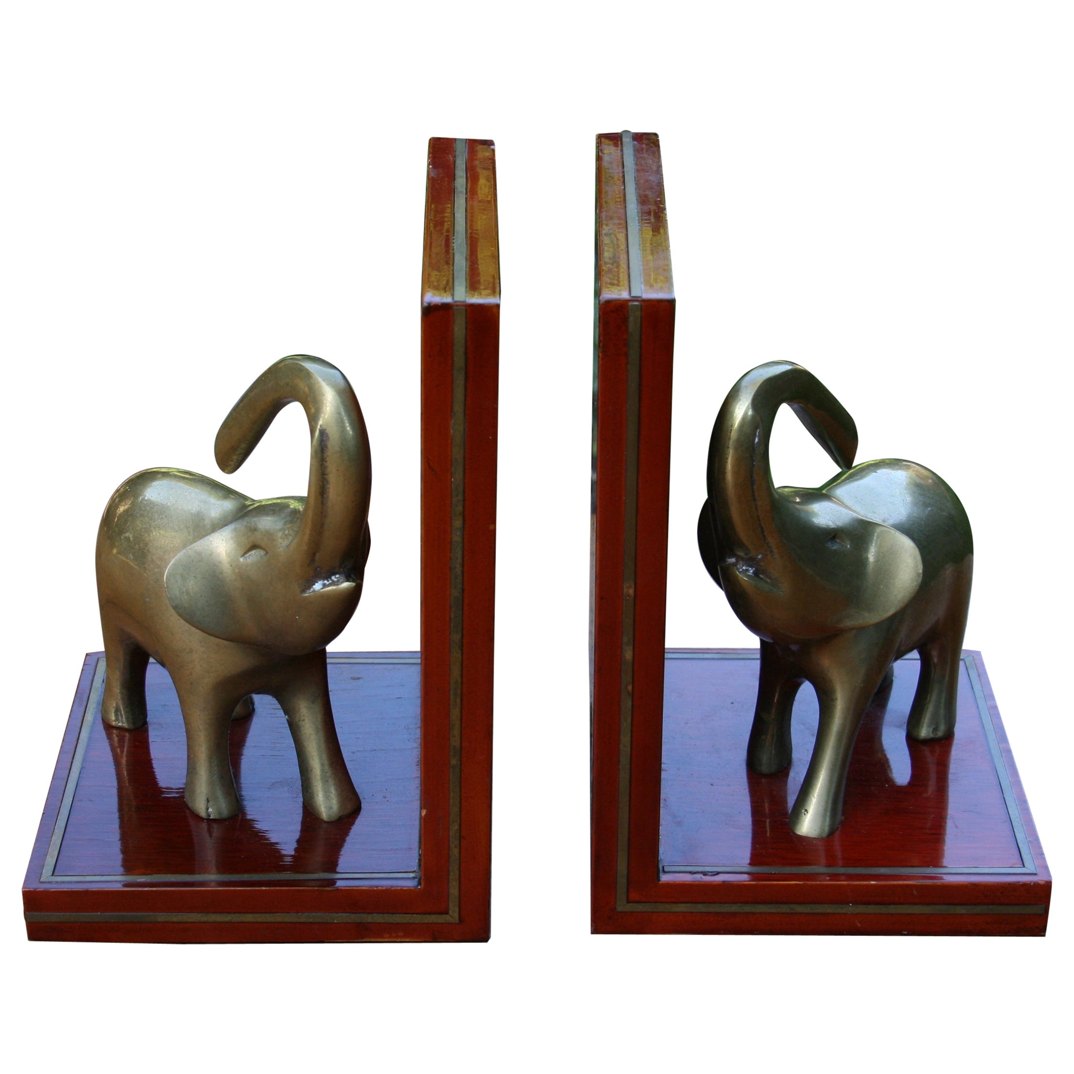 Art Deco Period Elephant Bookends at 1stDibs